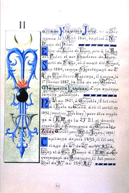 Naissance de Mariano Francisco Julio Goybet 1861